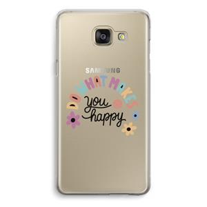 CaseCompany Happy days: Samsung Galaxy A5 (2016) Transparant Hoesje