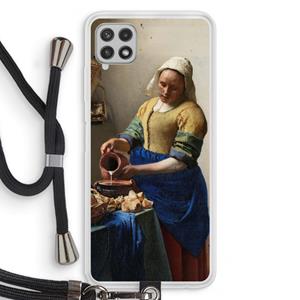 CaseCompany The Milkmaid: Samsung Galaxy A22 4G Transparant Hoesje met koord