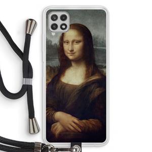 CaseCompany Mona Lisa: Samsung Galaxy A22 4G Transparant Hoesje met koord