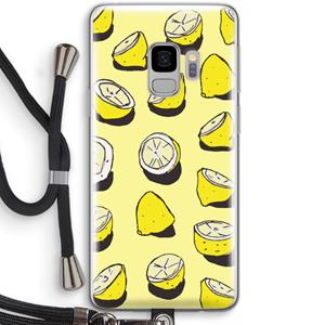 CaseCompany When Life Gives You Lemons...: Samsung Galaxy S9 Transparant Hoesje met koord