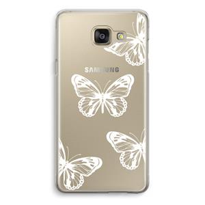 CaseCompany White butterfly: Samsung Galaxy A5 (2016) Transparant Hoesje