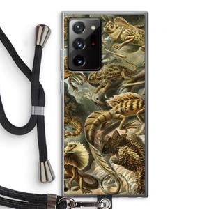 CaseCompany Haeckel Lacertilia: Samsung Galaxy Note 20 Ultra / Note 20 Ultra 5G Transparant Hoesje met koord