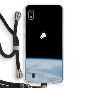 CaseCompany Alone in Space: Samsung Galaxy A10 Transparant Hoesje met koord