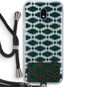 CaseCompany Moroccan tiles: Samsung Galaxy J3 (2017) Transparant Hoesje met koord