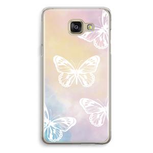 CaseCompany White butterfly: Samsung Galaxy A5 (2016) Transparant Hoesje