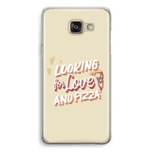 CaseCompany Pizza is the answer: Samsung Galaxy A5 (2016) Transparant Hoesje