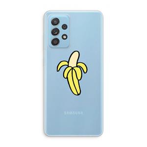 CaseCompany Banana: Samsung Galaxy A73 Transparant Hoesje