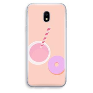 CaseCompany Donut: Samsung Galaxy J3 (2017) Transparant Hoesje