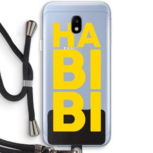 CaseCompany Habibi Majorelle : Samsung Galaxy J3 (2017) Transparant Hoesje met koord