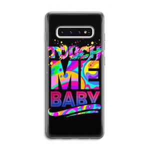 CaseCompany Touch Me: Samsung Galaxy S10 4G Transparant Hoesje