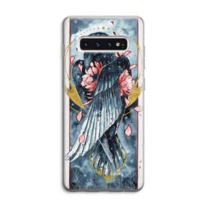 CaseCompany Golden Raven: Samsung Galaxy S10 4G Transparant Hoesje