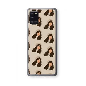 CaseCompany Bonjour mon amour: Samsung Galaxy A31 Transparant Hoesje