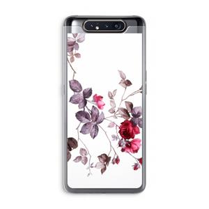 CaseCompany Mooie bloemen: Samsung Galaxy A80 Transparant Hoesje