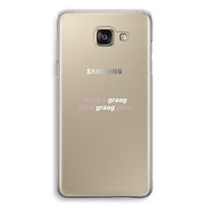 CaseCompany uzelf graag zien: Samsung Galaxy A5 (2016) Transparant Hoesje