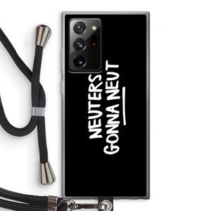 CaseCompany Neuters (zwart): Samsung Galaxy Note 20 Ultra / Note 20 Ultra 5G Transparant Hoesje met koord