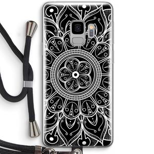 CaseCompany Roses Are Red: Samsung Galaxy S9 Transparant Hoesje met koord
