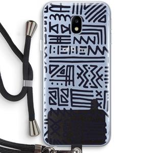 CaseCompany Marrakech print: Samsung Galaxy J3 (2017) Transparant Hoesje met koord