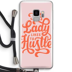 CaseCompany Hustle Lady: Samsung Galaxy S9 Transparant Hoesje met koord