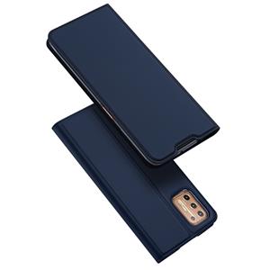 Dux Ducis Pro Serie Slim wallet hoes - Motorola Moto G9 Plus - Blauw