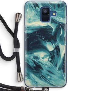 CaseCompany Dreaming About Whales: Samsung Galaxy A6 (2018) Transparant Hoesje met koord