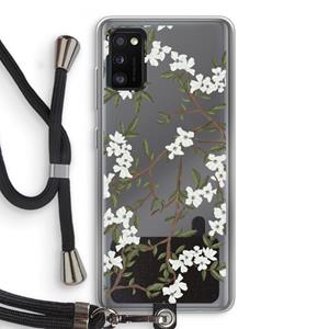 CaseCompany Blossoming spring: Samsung Galaxy A41 Transparant Hoesje met koord