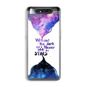 CaseCompany Stars quote: Samsung Galaxy A80 Transparant Hoesje