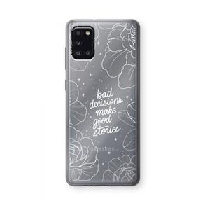 CaseCompany Good stories: Samsung Galaxy A31 Transparant Hoesje