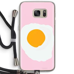 CaseCompany Sunny side up: Samsung Galaxy S7 Transparant Hoesje met koord