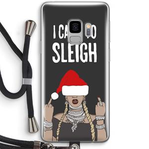 CaseCompany Came To Sleigh: Samsung Galaxy S9 Transparant Hoesje met koord