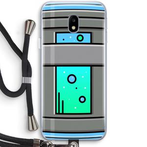 CaseCompany Chug Bottle: Samsung Galaxy J3 (2017) Transparant Hoesje met koord
