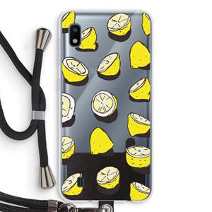 CaseCompany When Life Gives You Lemons...: Samsung Galaxy A10 Transparant Hoesje met koord