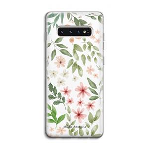 CaseCompany Botanical sweet flower heaven: Samsung Galaxy S10 4G Transparant Hoesje