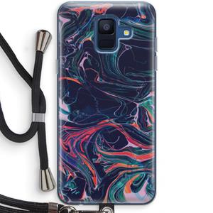 CaseCompany Light Years Beyond: Samsung Galaxy A6 (2018) Transparant Hoesje met koord
