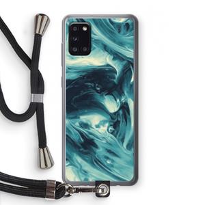 CaseCompany Dreaming About Whales: Samsung Galaxy A31 Transparant Hoesje met koord