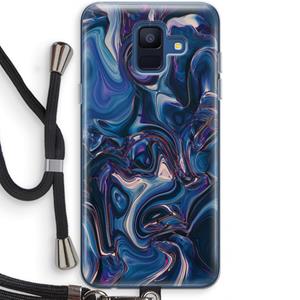 CaseCompany Mirrored Mirage: Samsung Galaxy A6 (2018) Transparant Hoesje met koord