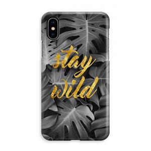 CaseCompany Stay wild: iPhone XS Max Volledig Geprint Hoesje