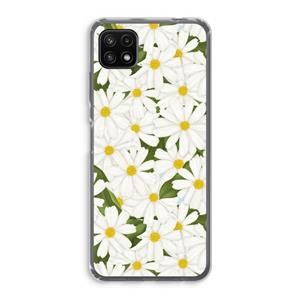CaseCompany Summer Daisies: Samsung Galaxy A22 5G Transparant Hoesje