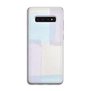 CaseCompany Square pastel: Samsung Galaxy S10 4G Transparant Hoesje