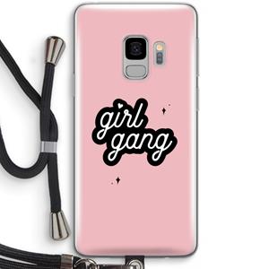 CaseCompany Girl Gang: Samsung Galaxy S9 Transparant Hoesje met koord