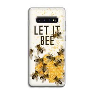 CaseCompany Let it bee: Samsung Galaxy S10 4G Transparant Hoesje