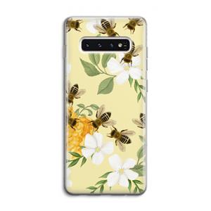CaseCompany No flowers without bees: Samsung Galaxy S10 4G Transparant Hoesje