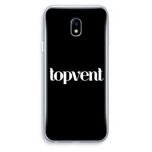CaseCompany Topvent Zwart: Samsung Galaxy J3 (2017) Transparant Hoesje