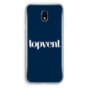 CaseCompany Topvent Navy: Samsung Galaxy J3 (2017) Transparant Hoesje