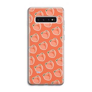 CaseCompany Just peachy: Samsung Galaxy S10 4G Transparant Hoesje