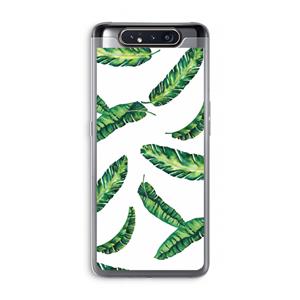 CaseCompany Lange bladeren: Samsung Galaxy A80 Transparant Hoesje