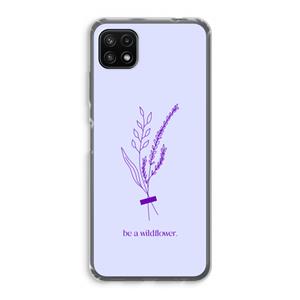 CaseCompany Be a wildflower: Samsung Galaxy A22 5G Transparant Hoesje