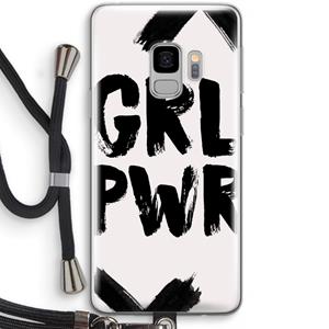 CaseCompany Girl Power #2: Samsung Galaxy S9 Transparant Hoesje met koord