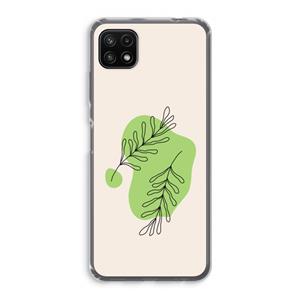 CaseCompany Beleaf in you: Samsung Galaxy A22 5G Transparant Hoesje