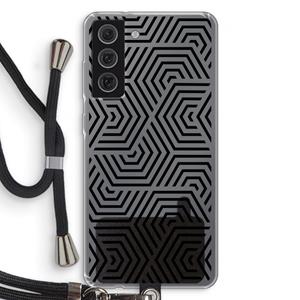 CaseCompany Magic pattern: Samsung Galaxy S21 FE Transparant Hoesje met koord