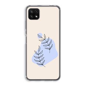 CaseCompany Leaf me if you can: Samsung Galaxy A22 5G Transparant Hoesje